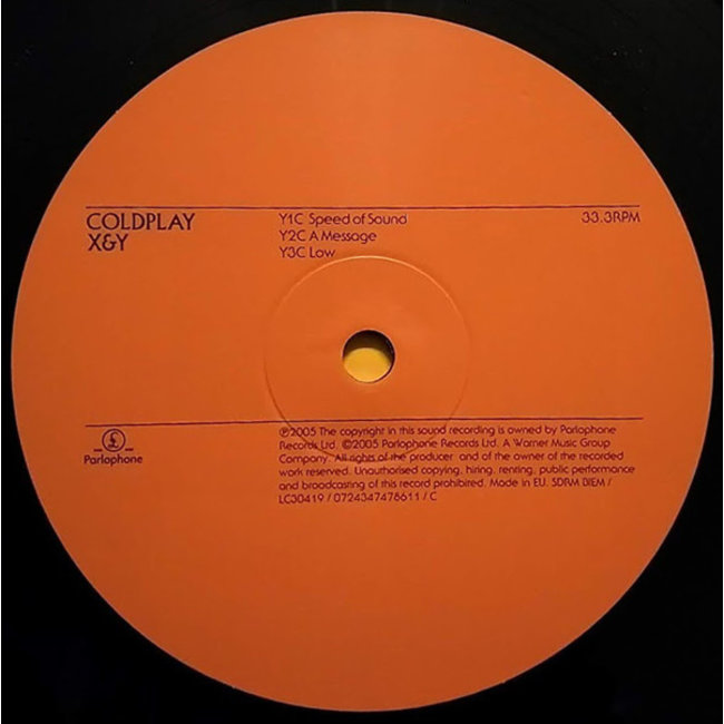 Coldplay X & Y ( 180g vinyl record 2LP ) VinylVinyl