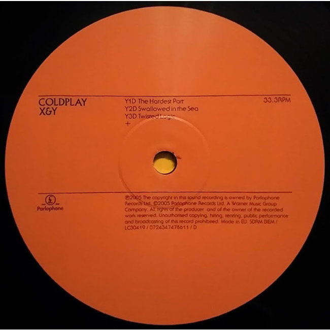 Coldplay X & Y ( 140g vinyl 2LP )