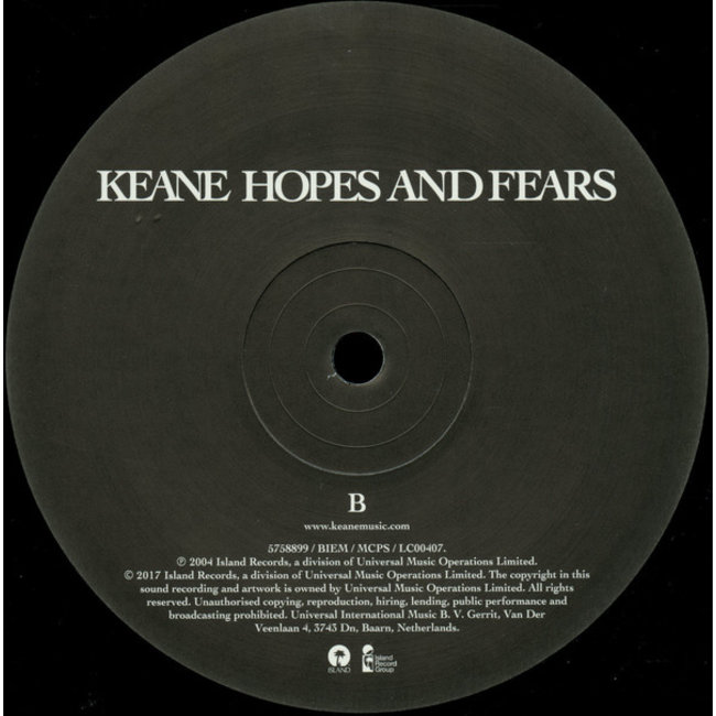 Keane Hopes and Fears ( vinyl LP )