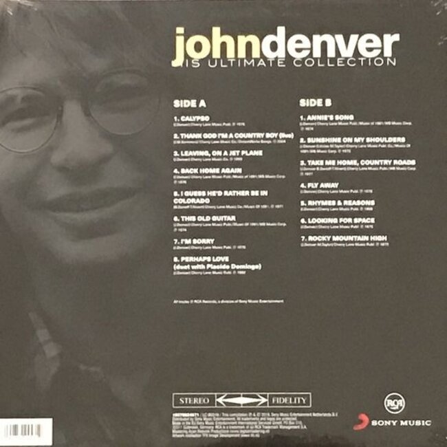 John Denver His Ultimate Collection (vinyl LP )
