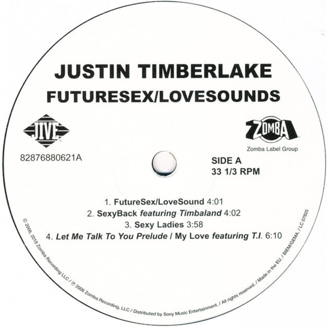Justin Timberlake FutureSex/LoveSounds ( vinyl 2LP )