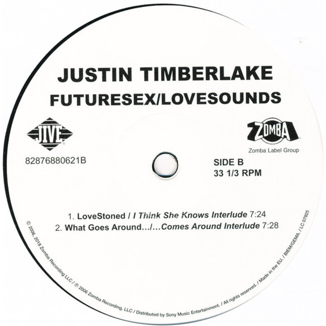 Justin Timberlake FutureSex/LoveSounds ( vinyl 2LP )