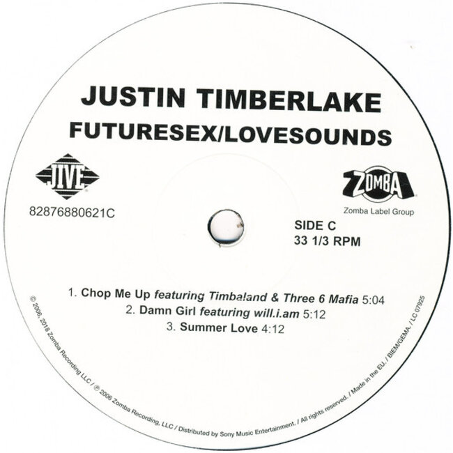 Justin Timberlake FutureSex/LoveSounds ( vinyl 2LP )