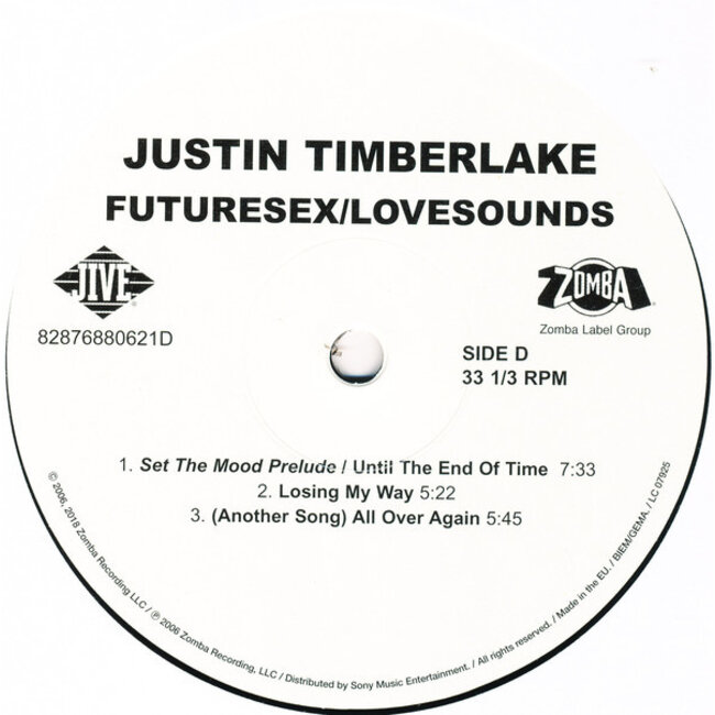 Justin Timberlake FutureSex/LoveSounds ( vinyl 2LP )
