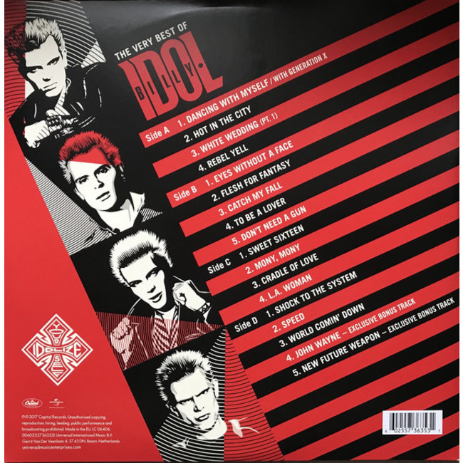 Billy Idol Idolize Yourself  ( Very Best of ) ( 180g  vinyl 2LP  )