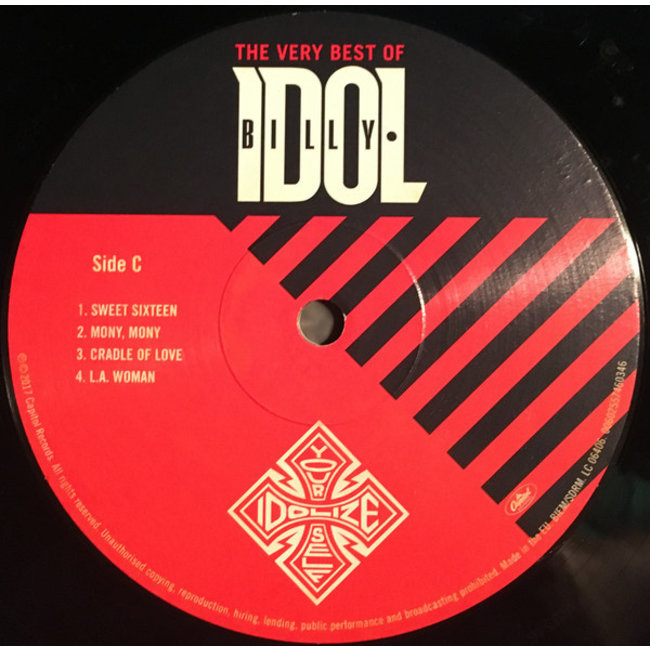 Billy Idol Idolize Yourself  ( Very Best of ) ( 180g  vinyl 2LP  )