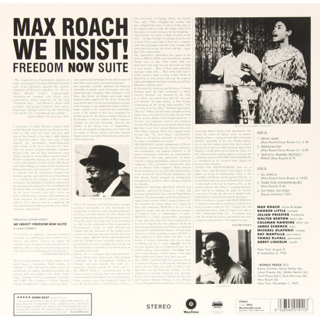 Max Roach We Insist!( Max Roach's Freedom Now Suite ) (180g vinyl LP )