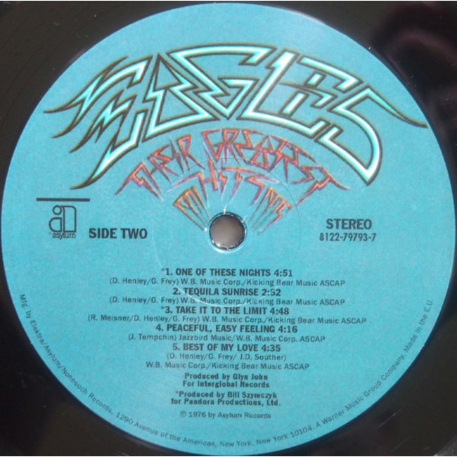 Eagles Their Greatest Hits 1971-1975 ( 180g vinyl LP )