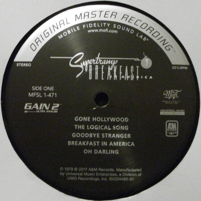 Supertramp - Breakfast In America ( HQ vinyl LP)