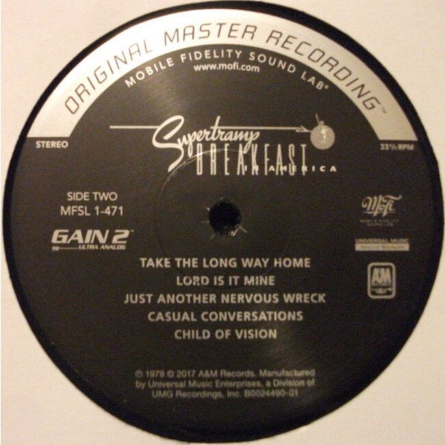 Supertramp - Breakfast In America ( HQ vinyl LP)
