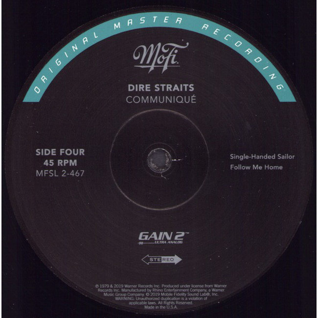 Dire Straits/Mark Knopfler Communique (Numbered  HQ vinyl 45rpm 2LP)