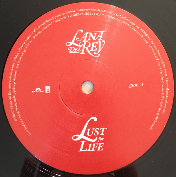 Lana Del Rey Lust For Life ( vinyl record 2LP ) VinylVinyl