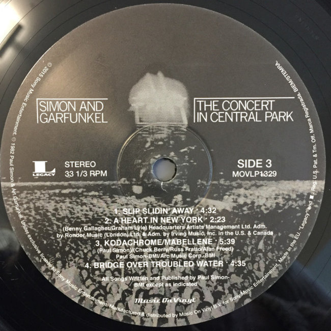 Simon & Garfunkel / Paul Simon Concert In Central Park ( 180g vinyl 2LP )