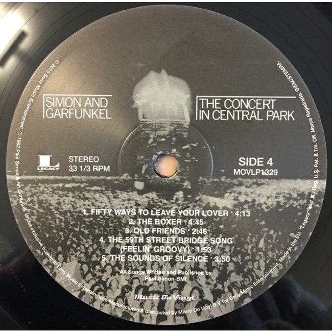 Simon & Garfunkel / Paul Simon Concert In Central Park ( 180g vinyl 2LP )