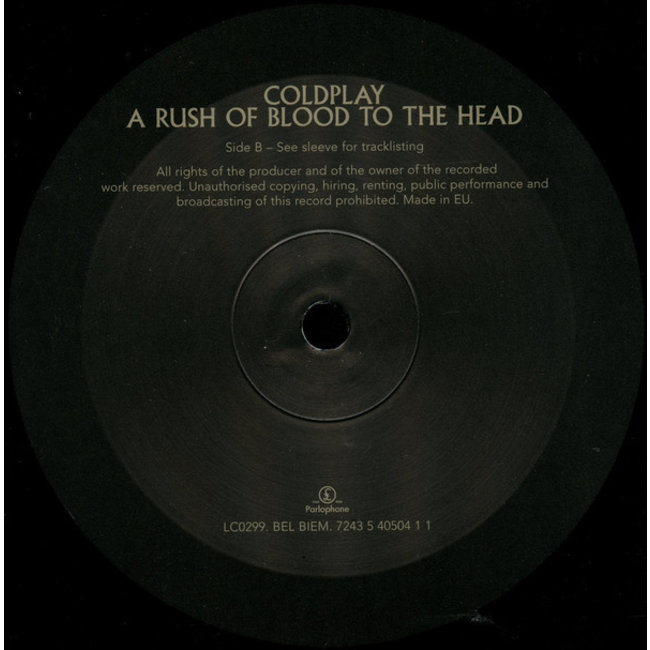 Coldplay A Rush of Blood to the Head ( vinyl LP  )