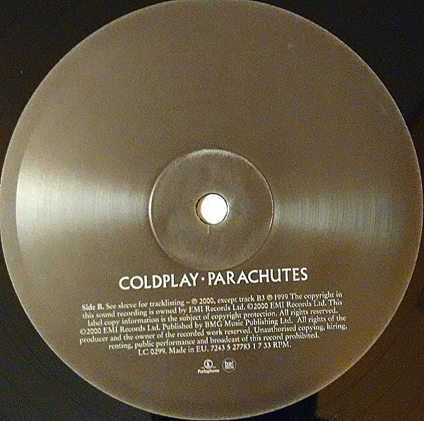 Parachutes coldplay list dasebond