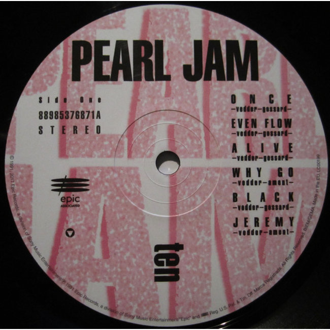 Pearl Jam Ten ( vinyl LP )