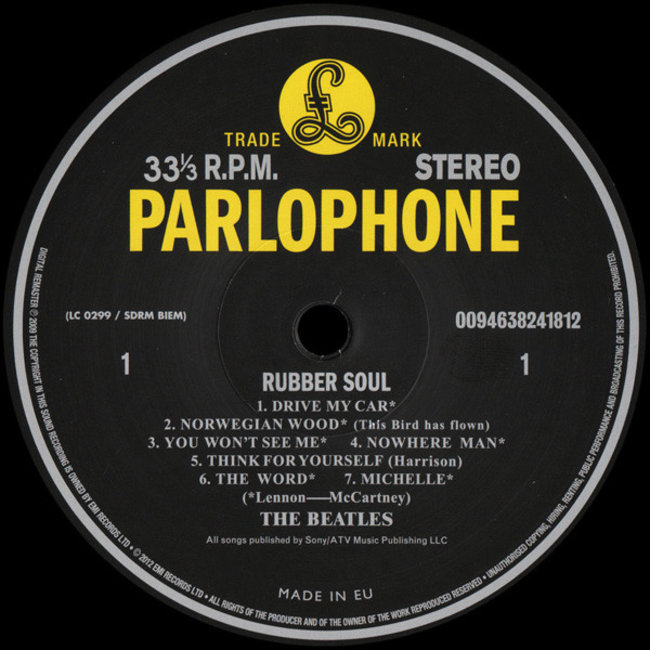 Beatles, The -Rubber Soul ( 2009 stereo remastered ) ( 180g vinyl LP )