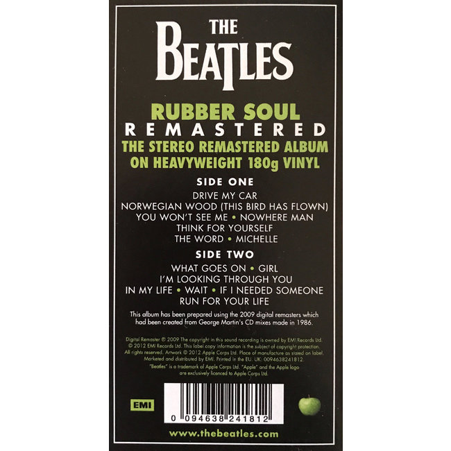 Beatles, The -Rubber Soul ( 2009 stereo remastered ) ( 180g vinyl LP )
