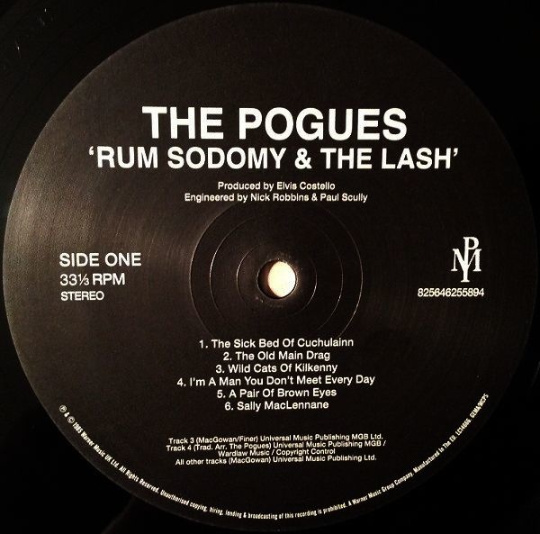 Pogues rum sodemy and lash