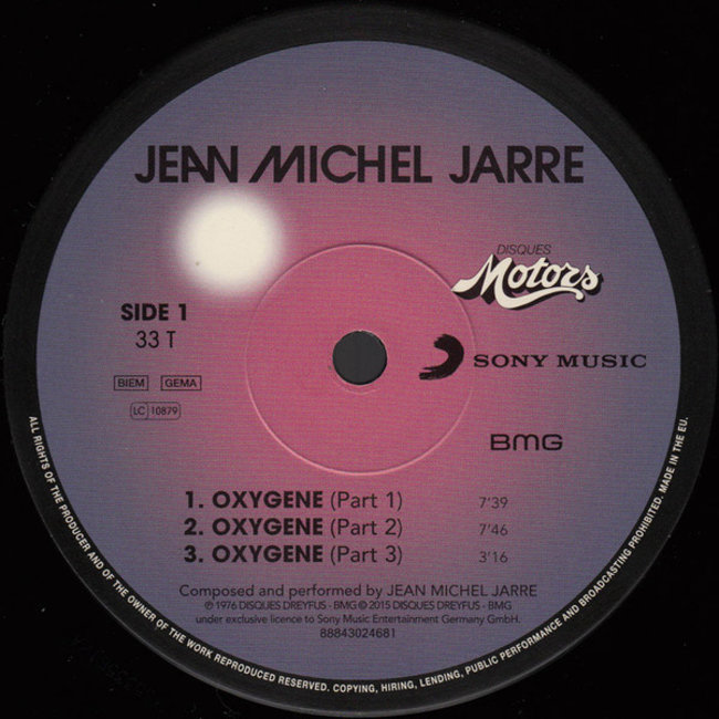 Jean-Michel Jarre Oxygene  ( viny LP )