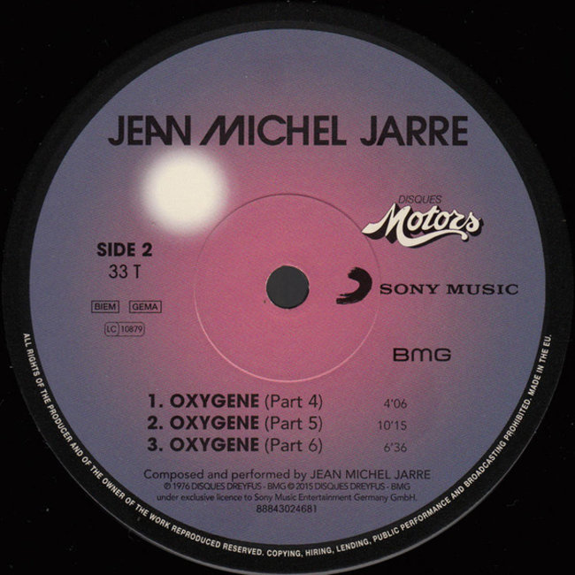 Jean-Michel Jarre Oxygene  ( viny LP )