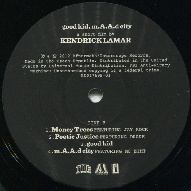 Kendrick Lamar Good Kid, M.A.A.D. City ( 180g vinyl 2LP )