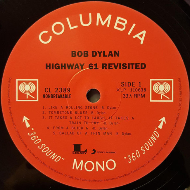 Bob Dylan Highway 61 Revisited (180g vinyl LP )