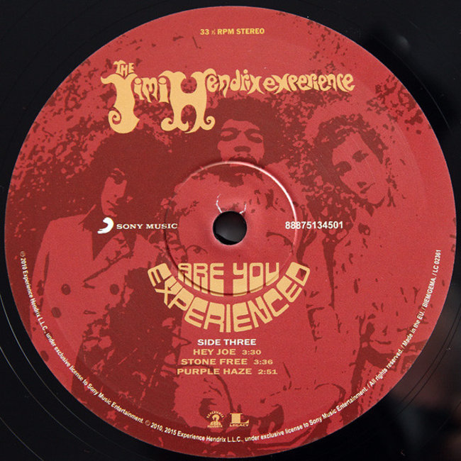 Jimi Hendrix / Experience Are You Experienced (STEREO) UK version 180g vinyl 2LP