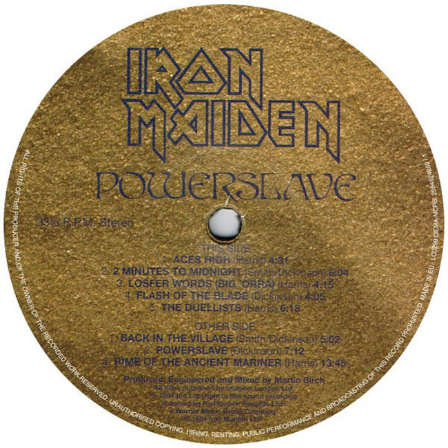 Iron Maiden Powerslave ( 180g vinyl LP )