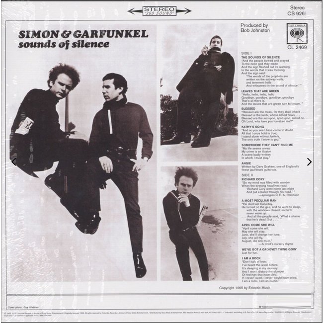Simon & Garfunkel / Paul Simon Sounds of Silence  ( vinyl LP )