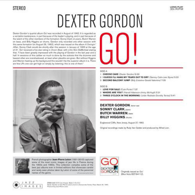 Dexter Gordon Go! ( The Jean-Pierre Leloir Collection ) (180g vinyl LP )