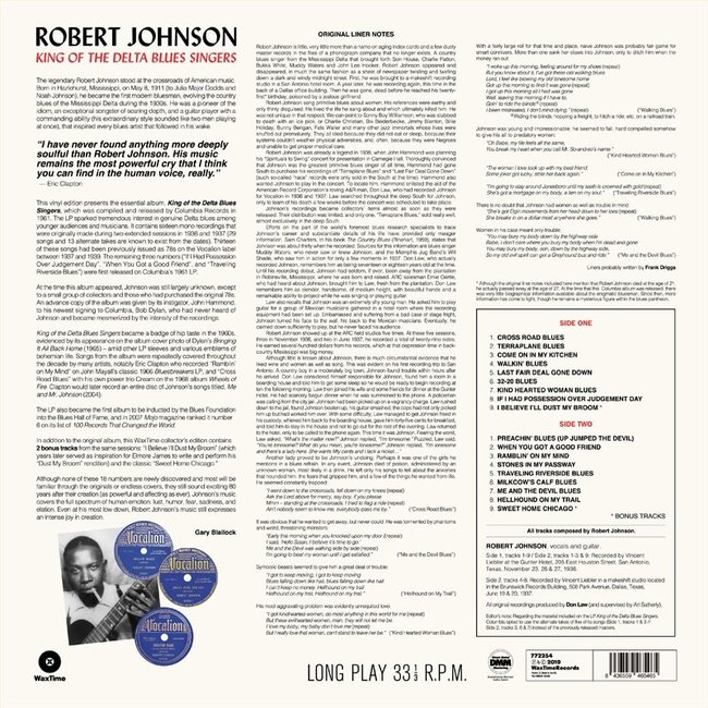 Robert Johnson King Of The Delta Blues Singers ( 180g vinyl LP )
