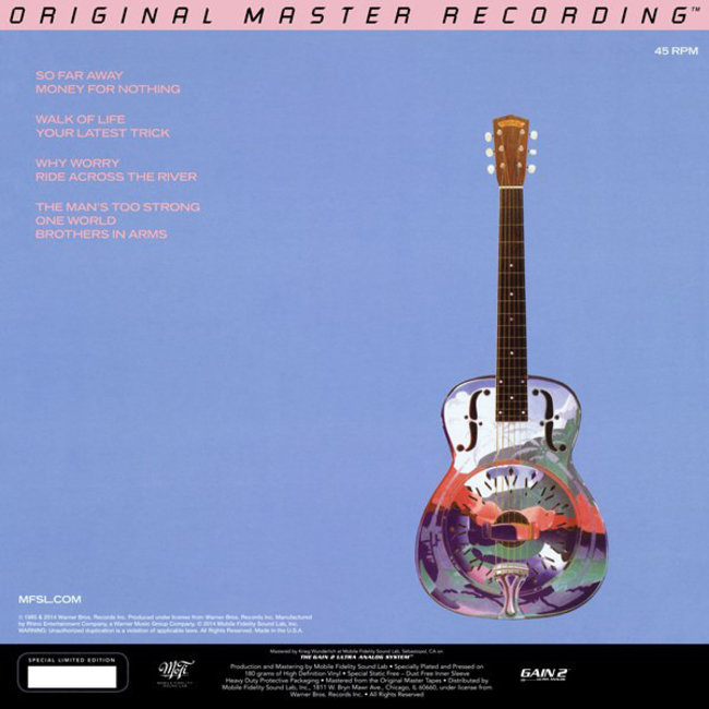 Dire Straits/Mark Knopfler Brothers in Arms (Numbered 45RPM HQ vinyl 2LP)  (MOFI )