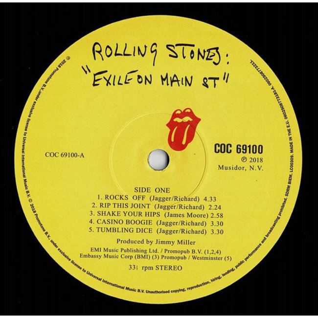 Rolling Stones, the Exile on Main Street ( Half-Speed 2020 remastered vinyl 2LP )