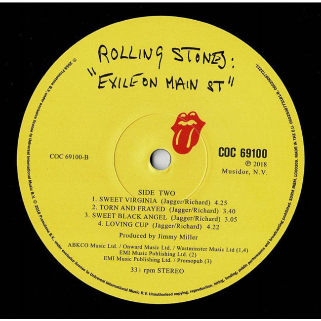 Rolling Stones, the Exile on Main Street ( Half-Speed 2020 remastered vinyl 2LP )