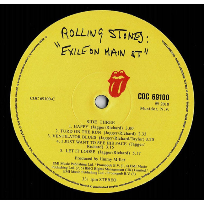 Rolling Stones, the Exile on Main Street ( Half-Speed 2020 remastered vinyl 2LP )