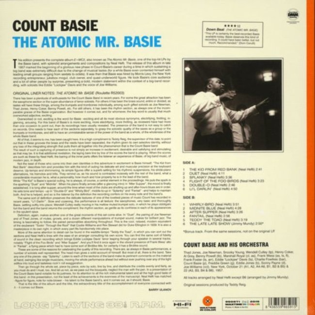 Count Basie Atomic Mr Basie ( 180g orange vinyl LP )