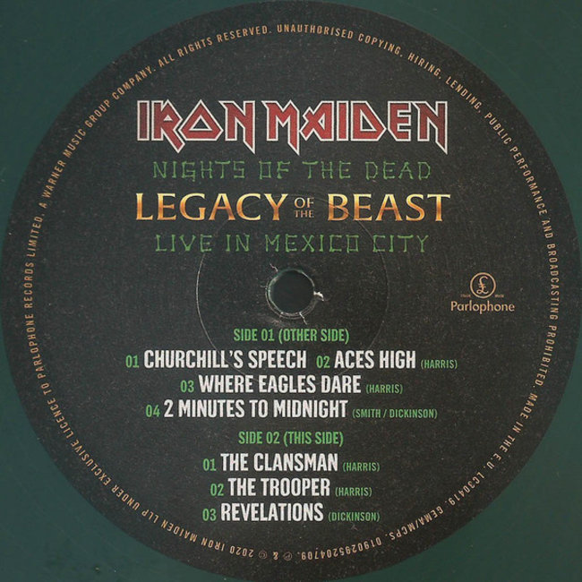 Iron Maiden Nights Of The Dead - Legacy Of The Beast, Live in Mexico City  ( 180g vinyl 3xLP )