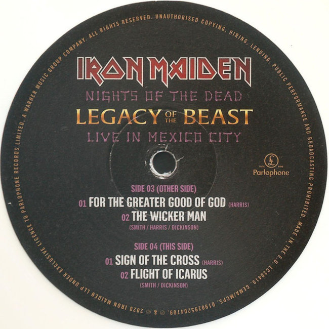 Iron Maiden Nights Of The Dead - Legacy Of The Beast, Live in Mexico City  ( 180g vinyl 3xLP )