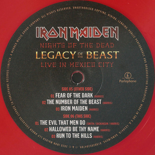 Iron Maiden Nights Of The Dead - Legacy Of The Beast, Live in Mexico City  ( 180g vinyl 3xLP )