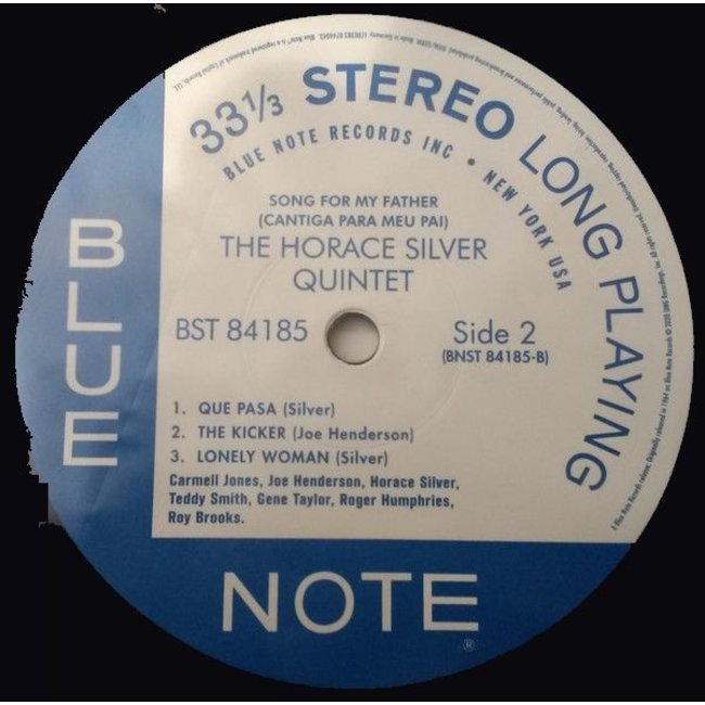 Horace Silver Song For My Father ( 180g vinyl LP) (Blue Note Classic Vinyl Series )