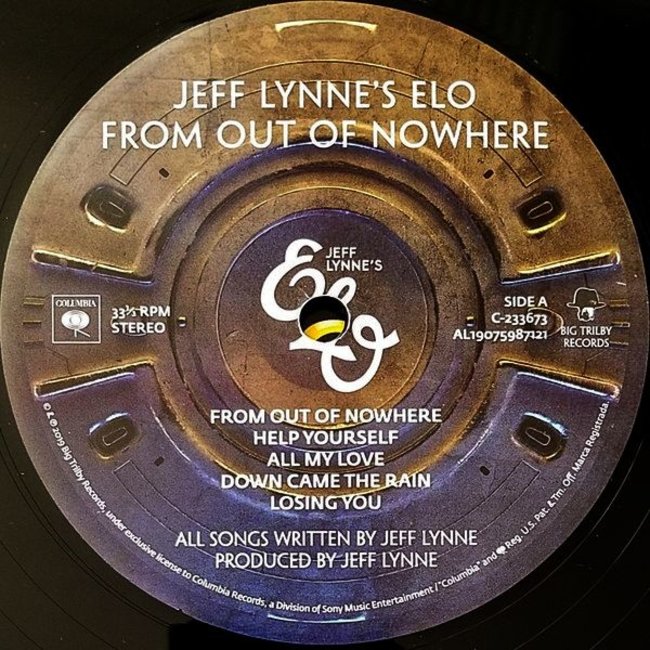 Electric Light Orchestra(ELO) From Out Of Nowhere  (Jeff Lynne s ELO) ( vinyl LP )