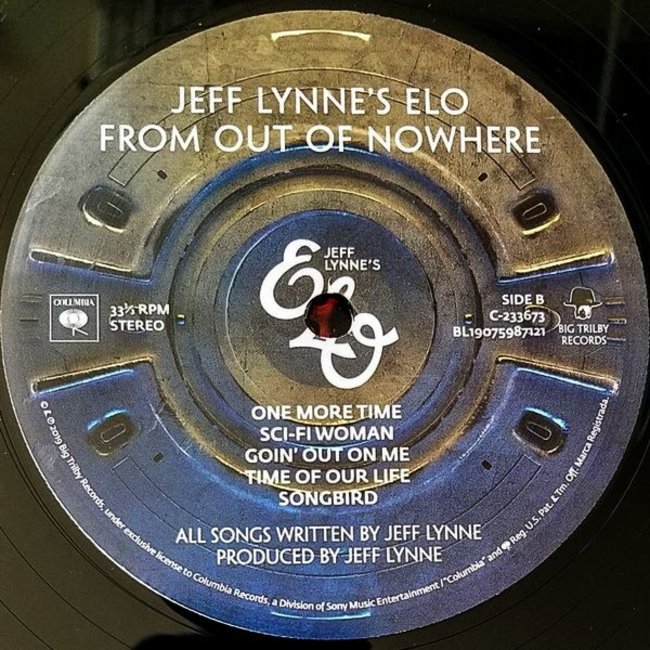 Electric Light Orchestra(ELO) From Out Of Nowhere  (Jeff Lynne s ELO) ( vinyl LP )