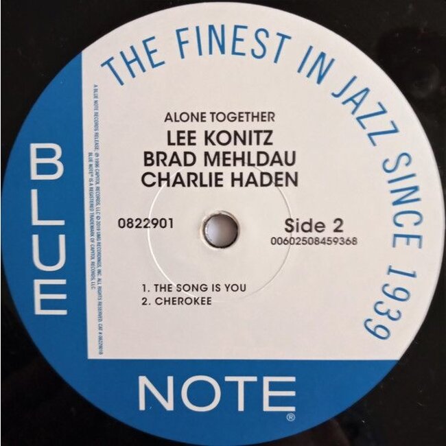 Lee Konitz Alone Together ( 180g vinyl 2LP ) ( Blue Note 80th Anni)