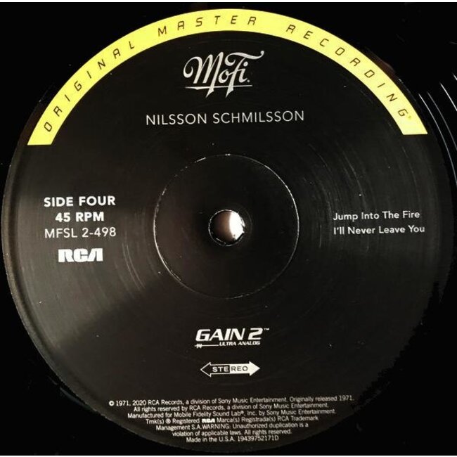 Harry Nilsson Nilsson Schmilsson ( HQ 180g vinyl 45rpm 2LP )