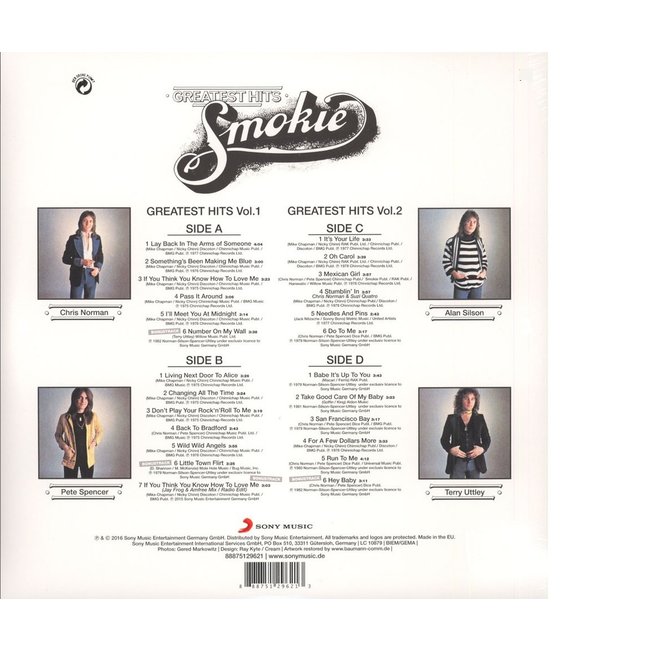 Smokie  Greatest Hitscoloured vinyl = 2LP