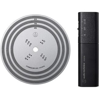 Audio Technica Turntable Rotation Speed Stroboscope Disc and Quartz Strobe Light