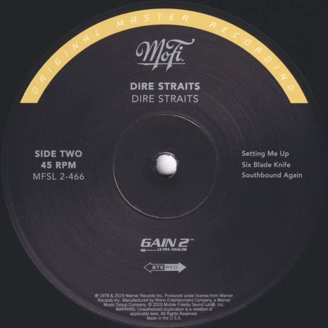 Dire Straits/Mark Knopfler Dire Straits ( HQ vinyl 45rpm 2LP)