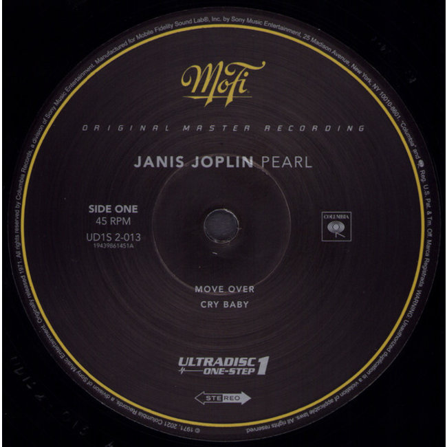 Janis Joplin Pearl ( HQ 180g vinyl 2LP ) ( UltraDisc One Step )